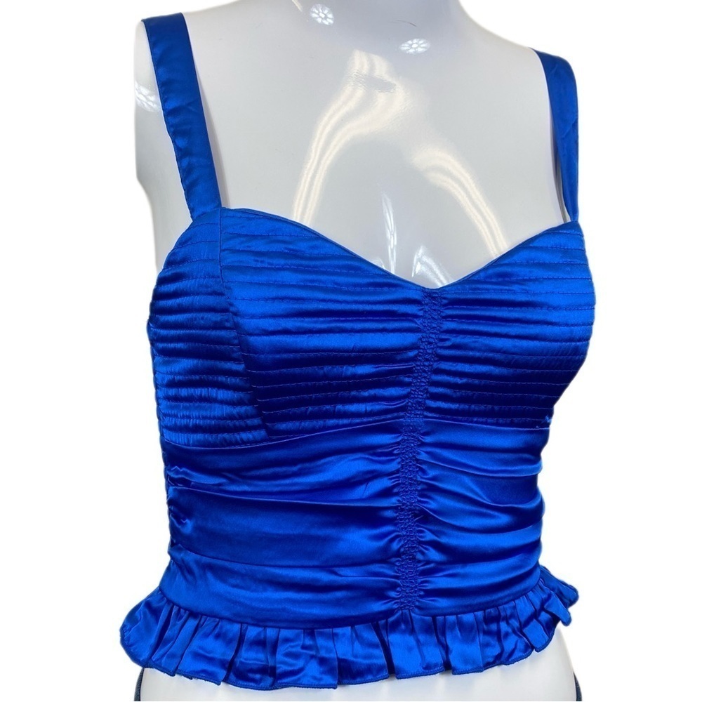 BOG Collective blue crop top - XS - NWT